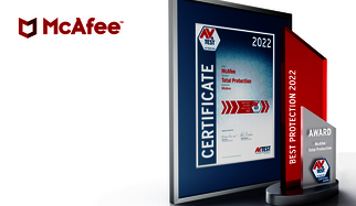 AV-TEST Award 2022 f&uuml;r McAfee