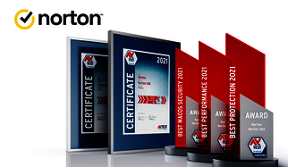 AV-TEST Award 2021 f&uuml;r Norton